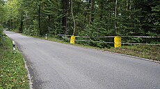 Místo pádu �výcarské cyklistky Muriel Furrerové, který m�l bohu�el tragické...