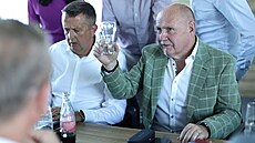 Pohled do olomouckého volebního �tábu hnutí ANO, kde se brzy po zahájení...