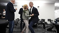 Hnutí ANO slaví úsp�ch v senátních a krajských volbách. P�edseda Andrej Babi�...