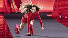 �pan�lsko-mexická here�ka a zp�va�ka Belinda na p�ehlídce L�Oreal na pa�í�ském...