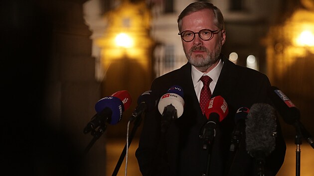 Premir a pedseda ODS Petr Fiala po jednn s prezidentem Petrem Pavlem na Praskm hrad 30. z 2024