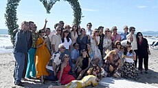 Novoman�elé Gigi Buffon a Ilaria D�Amico s p�áteli (29. zá�í 2024)