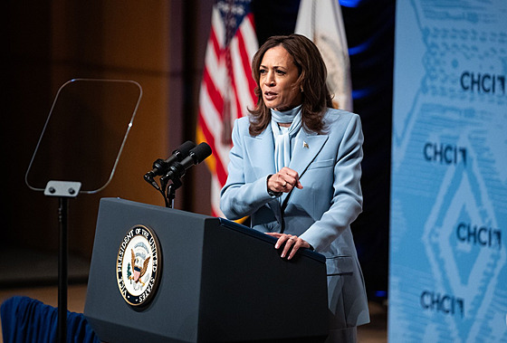 Viceprezidentka USA a prezidentská kandidátka Kamala Harrisová