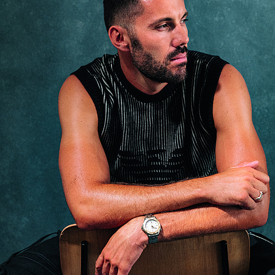 Josef Dostál p�i focení pro Esquire