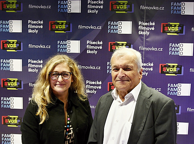 Filmov akademie Miroslava Ondka v Psku slav 20 let fungovn. Na snmku je zakladatel akademie Milo Ter se svou dcerou, souasnou editelkou Vladanou Terovou.