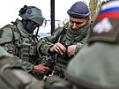 Ru�tí vojáci se ú�astní bojového výcviku v Moskevské oblasti. (9. �íjna 2024)