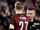 Hlavní rozhodí Ladislav Szikszay v praském derby mezi Slavií a Spartou.