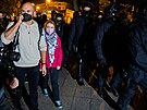 �védská aktivistka za klima Greta Thunbergová na propalestinské demonstraci v...