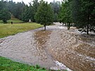 Pam�tn�k Le��ky zatopila velk� voda. (15. z��� 2024)