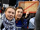 �védská aktivistka Greta Thunbergová se skupinami United for Climate Justice a...