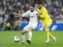 Dani Carvajal z Realu Madrid b�hem zápasu s Villarrealem.