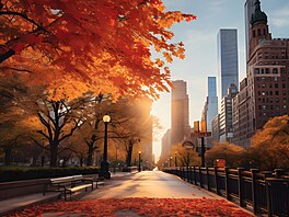 Podzimní atmosféra v Central Parku