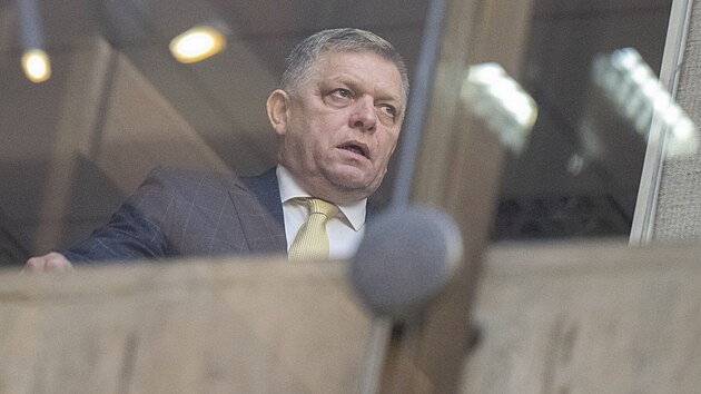 Slovensk� premi�r Robert Fico na jedn�n� N�rodn� rady (2. ��jna 2024)