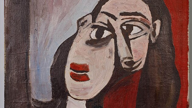 Ztracen� Picass�v obraz, kter� objevil Luigi Lo Rosso ve sklep� na ostrov� Capri.