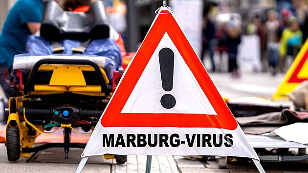 Varov�n� p�ed �ivotu nebezpe�nou krv�civou hore�kou marburg. Ilustra�n� foto.