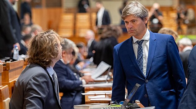 Kon��c� sen�tor Marek Hil�er p�i sv� derni��e v Sen�tu 9. ��jjna 2024