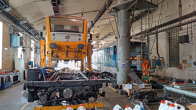 Toto je v�bec nejstar�� ��st havl��kobrodsk�ho depa, p�vodn� d�lna z po��tku minul�ho stolet�. Ta je velmi kr�tk�, jsou v n� mo�n� opravy pouze dosluhuj�c�ch souprav RegioNova.