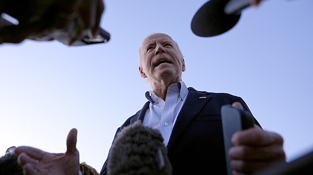 Prezident USA Joe Biden hovo�� k report�r�m. (3. ��jna 2024)