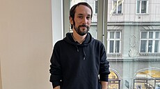 Francouzský um�lec Guy Pradel p�i svém tv�r�ím pobytu v Brn�. (zá�í 2024)