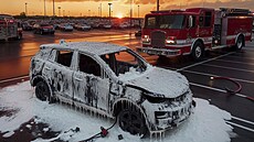 Elektromobily s lithium-iontovými bateriemi se mohou vznítit, pokud se jejich...