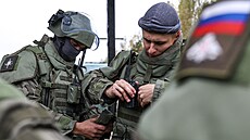 Rutí vojáci se úastní bojového výcviku v Moskevské oblasti. (9. íjna 2024)