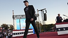 Elon Musk na mítinku Donalda Trumpa ve mst Butler (5. íjna 2024)