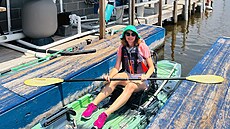 Na kajaku v mok�adu Pointe aux Chenes