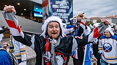 Fanou�ci Buffala p�ed pra�skou O2 arenou