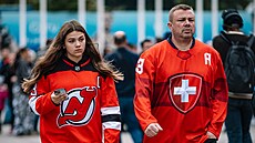 Fanou�ci New Jersey p�ed pra�skou O2 arenou