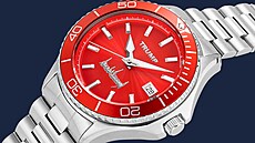 Detail jedné ze �ty� verzí hodinek s barevným ciferníkem, na n�m� je v�dy...