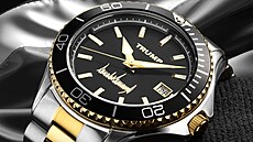 Detail jedné ze �ty� verzí hodinek s barevným ciferníkem, na n�m� je v�dy...