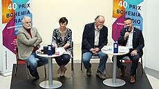 Generální editel Ro René Zavoral, herci Igor Bare a Ondej Kepka spolu s...