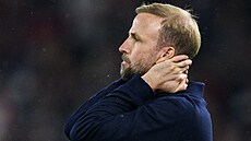 Sebastian Hoeness, trenér fotbalist� Stuttgartu, b�hem zápasu Ligy mistr� proti...