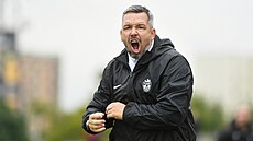 Trenér Pavel Horváth pi své premiée na lavice Mostu.