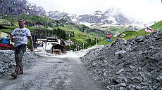 Italské m�sto Cervinia zasáhla povode�. (1. �evence 2024)