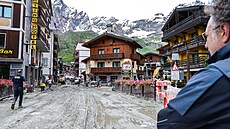 Italské m�sto Cervinia zasáhla povode�. (1. �evence 2024)