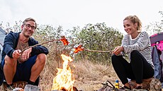 Z natáení filmu Pod parou