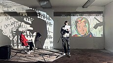 Záb�r ze zkou�ek scénického �tení Finist, jasný sokol v prostorách Divadla X10