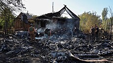 V ukrajinské Kos�antynivce dopadl pravd�podobn� sest�elený ruský experimentální...