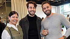 Ond�ej Kubina a jeho man�elka Claudie a Vincent Navrátil (1. �íjna 2024)