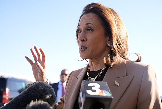 Kamala Harrisová v Las Vegas (10. �íjna 2024)