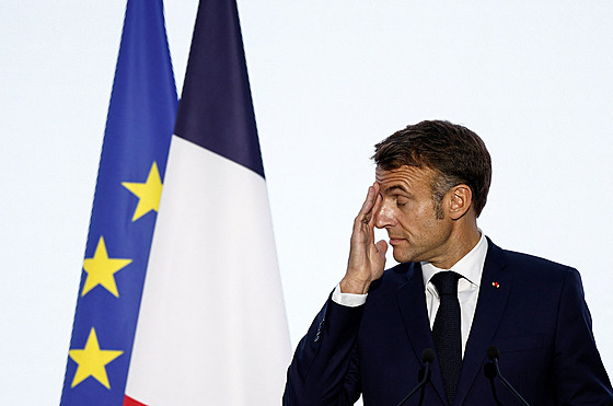 Emmanuel Macron na Francophonie Summit v Pa�í�i (5. �íjna 2024)