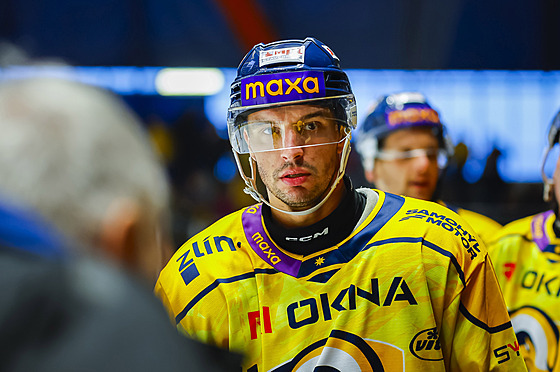 Zlínský Jakub �laha� b�hem zápasu proti Litom��icím.