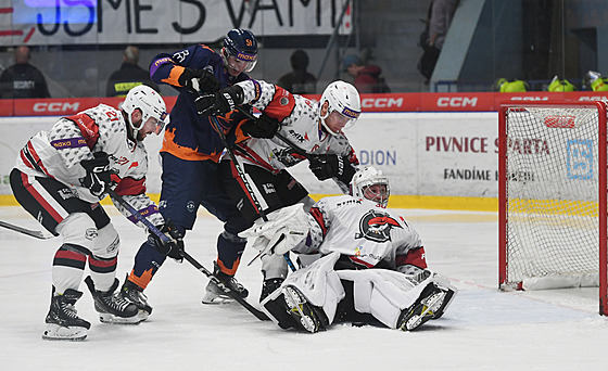 Litom��ice, 16.10. 2024, Litom��ice - Chomutov, 1. hokejová liga. Dramatická...
