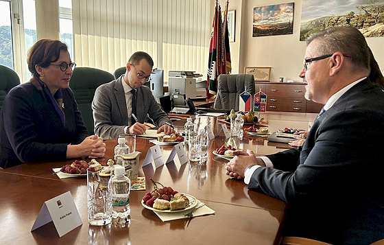 Spole�n� projednali mo�nosti spolupráce mezi Ústeckým krajem a Slovenskem.