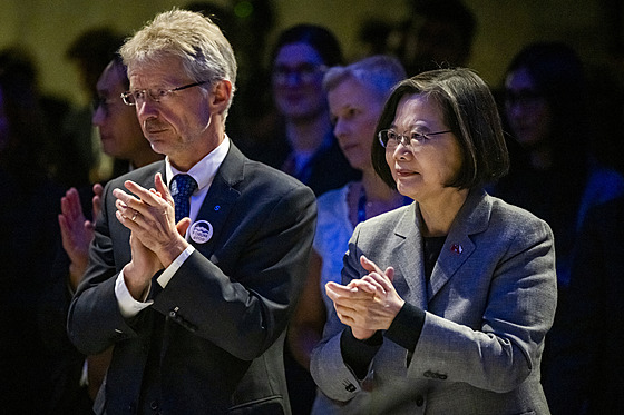 Bývalá tchajwanská prezidentka Cchaj Jing-wen.