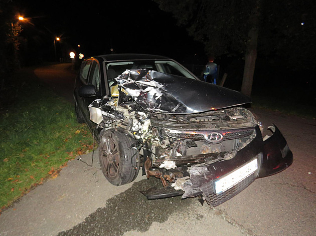 idika v havarovaném voze Hyundai i30 od nehody ujela, policie ji dostihla po...