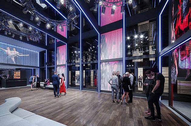 Podoba nového atria, které vznikne mezi divadelní a provozní budovou Nového...