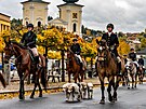 astnky bystick Hubertovy jzdy ek slavnostn nstup na ndvo,...