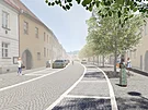Takto bude po revitalizaci vypadat ulice Komenskho v centru Velkho Mezi.